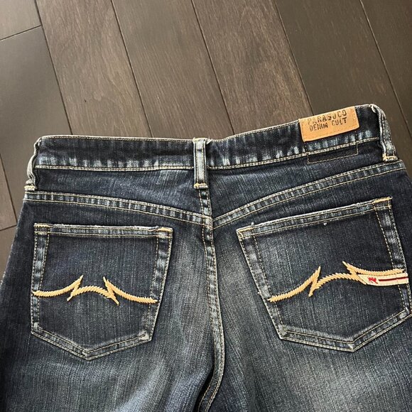 Low rise Parasuco Women's Navy and Blue Bootcut Jeans - Picture 4 of 5